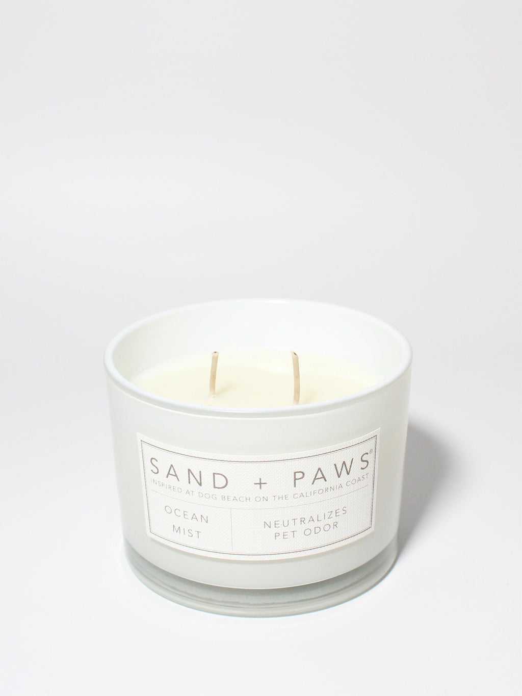 Cozy Sand + Paws Ocean Mist 12 oz scented candle