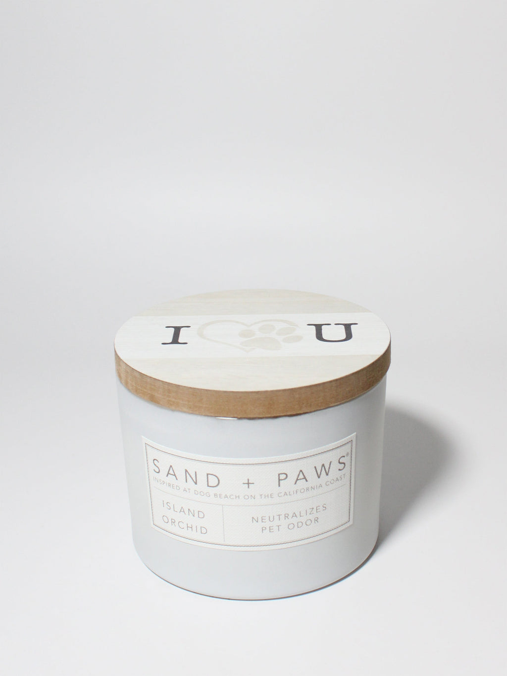 Cozy Sand + Paws Island Orchid 12 oz scented candle
