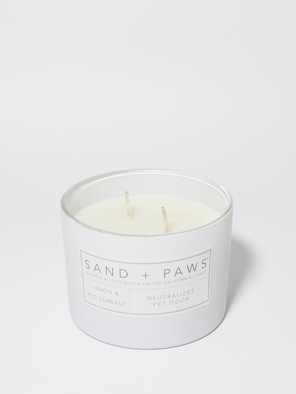 Cozy Sand + Paws Lemon & Red Currant 12 oz scented candle