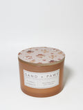 Cozy Sand + Paws Floral Bamboo 12 oz scented candle