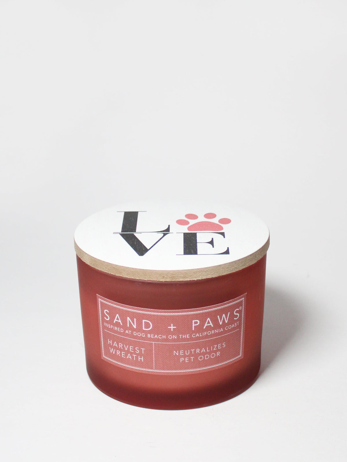Cozy Sand + Paws Harvest Wreath 12 oz scented candle