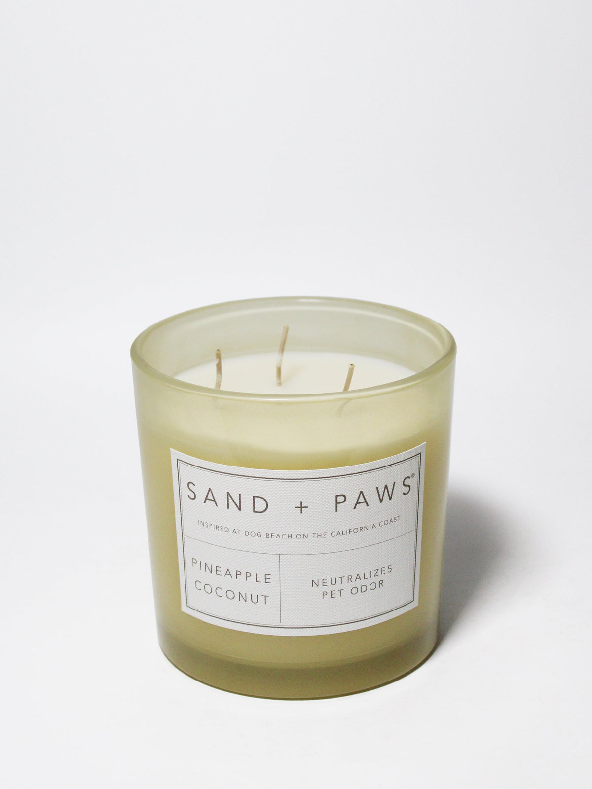 Cozy Sand + Paws Pineapple Coconut 21 oz scented candle