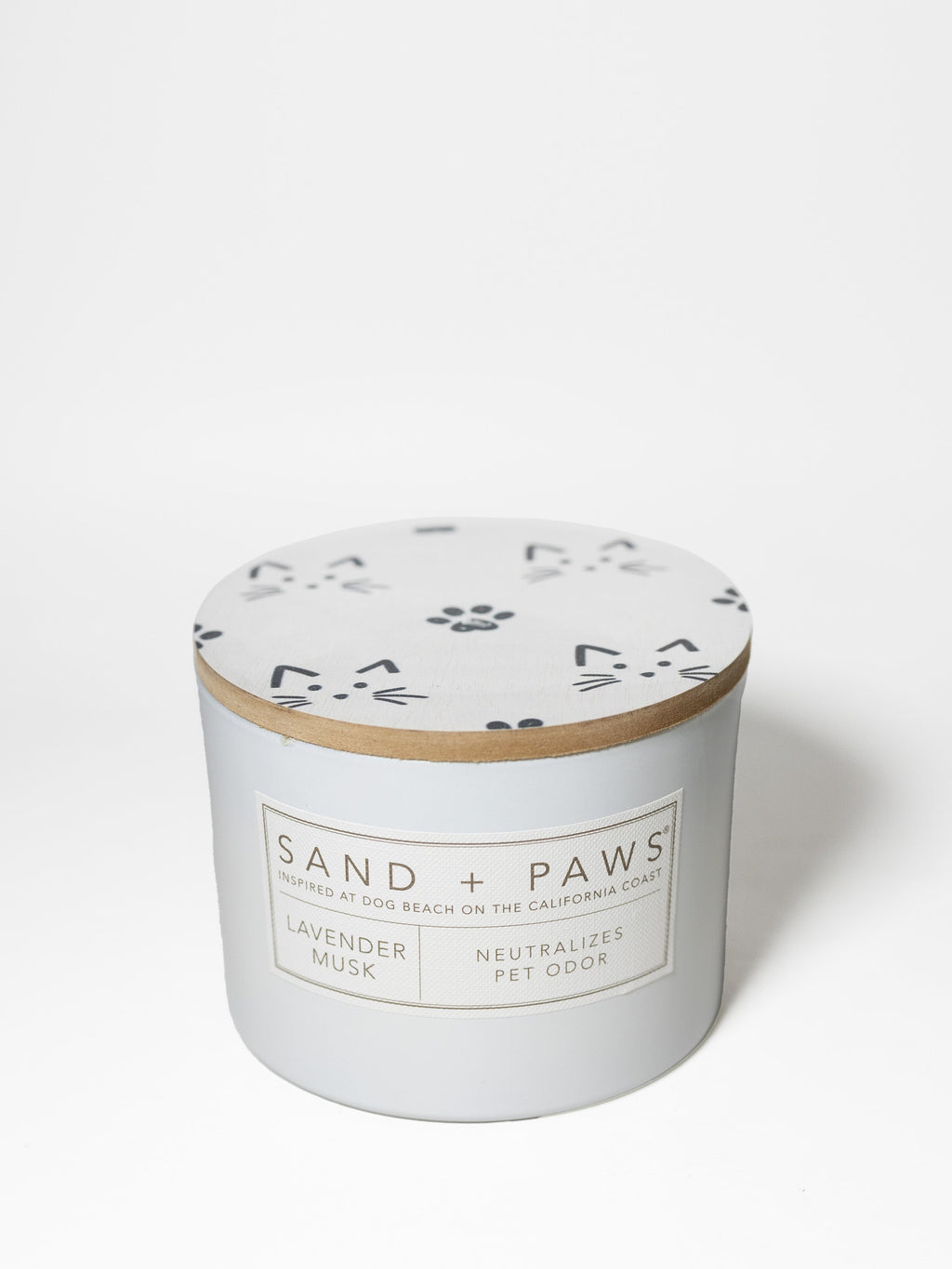 Cozy Sand + Paws Lavender Musk 12 oz scented candle
