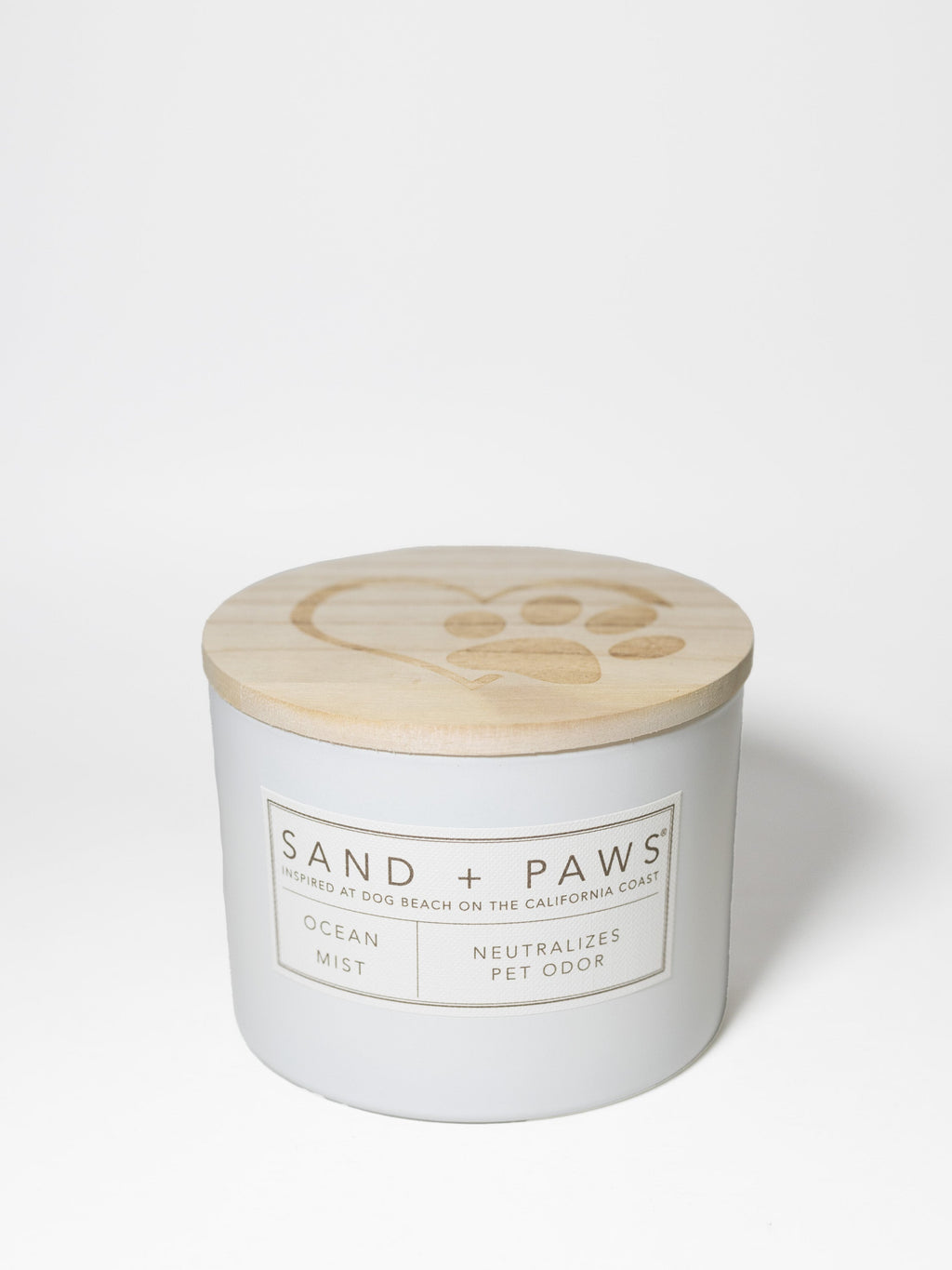 Cozy Sand + Paws Ocean Mist 12 oz scented candle