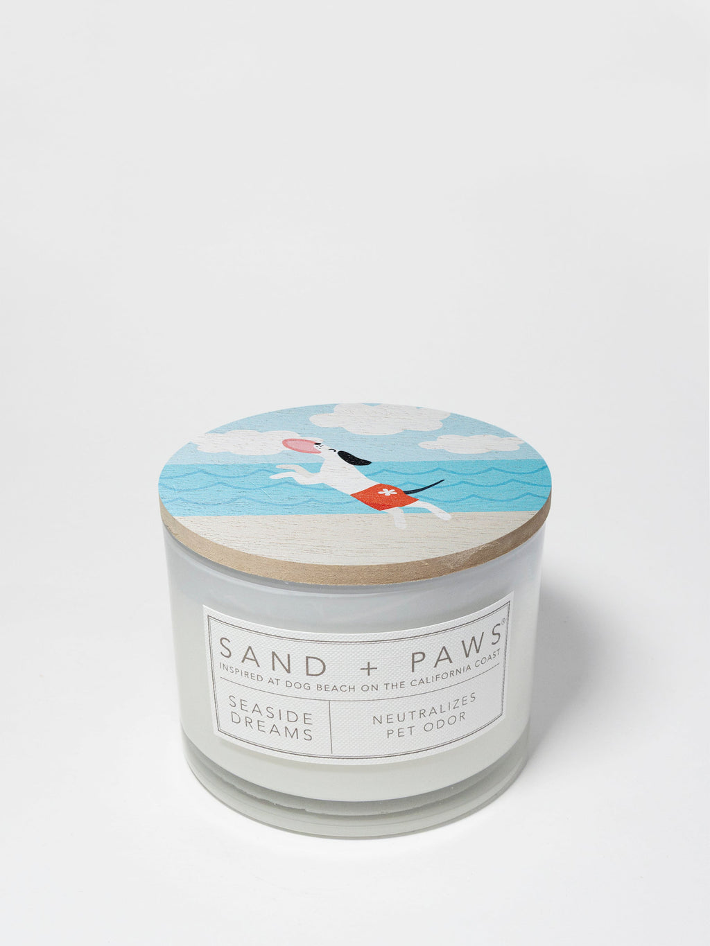 Cozy Sand + Paws Seaside Dreams 12 oz scented candle