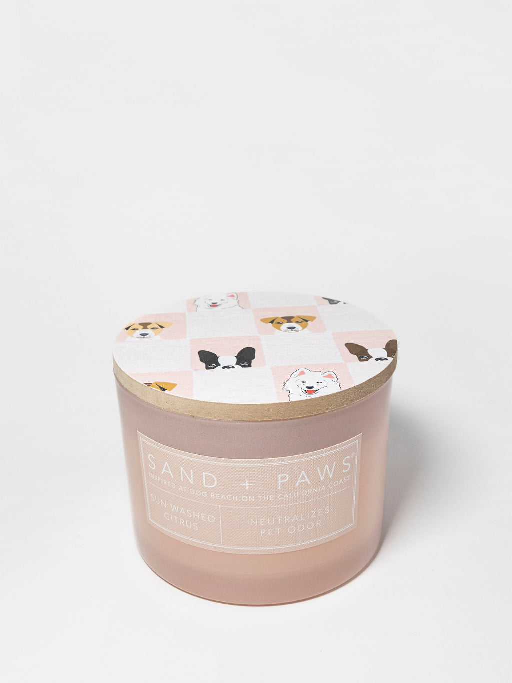 Cozy Sand + Paws Sun Washed Citrus 12 oz scented candle