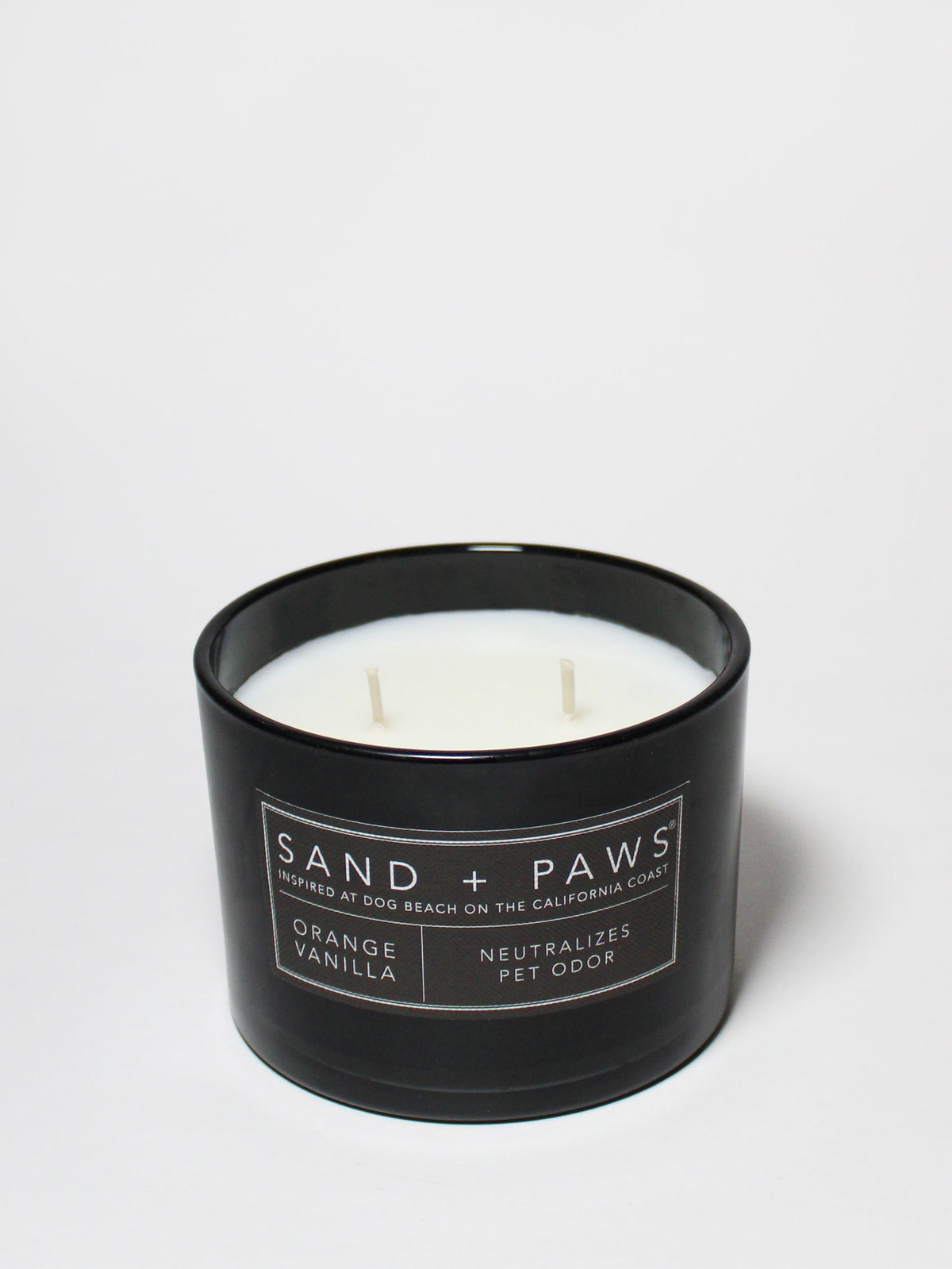 Cozy Sand + Paws Orange Vanilla 12 oz scented candle